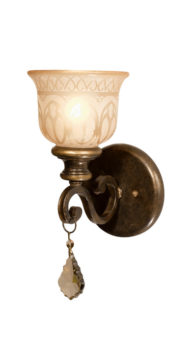 Norwalk 1-Light Wall Mount in Bronze Umber by Crystorama - MPN 7501-BU-GT-S