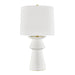 Amagansett 1 Light Table Lamp in Ivory with White Belgian Linen Shade