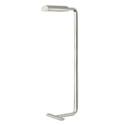 Renwick 1 Light Floor Lamp in Polished Nickel with Polished Nickel Metal Shade