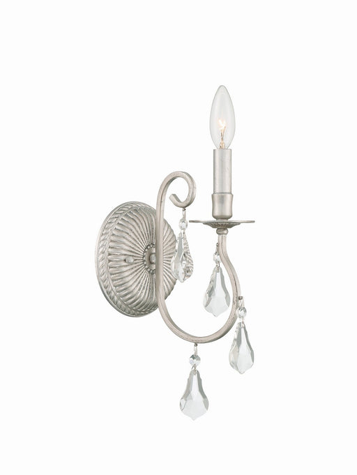 Ashton 1-Light Wall Mount in Olde Silver by Crystorama - MPN 5011-OS-CL-S