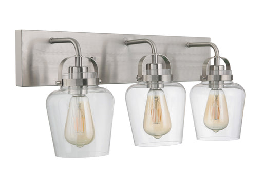 Trystan Three Light Vanity in Brushed Polished Nickel