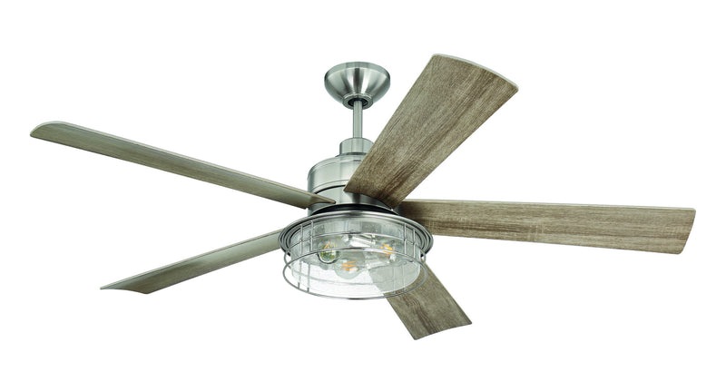 Garrick 56" Ceiling Fan in Brushed Polished Nickel