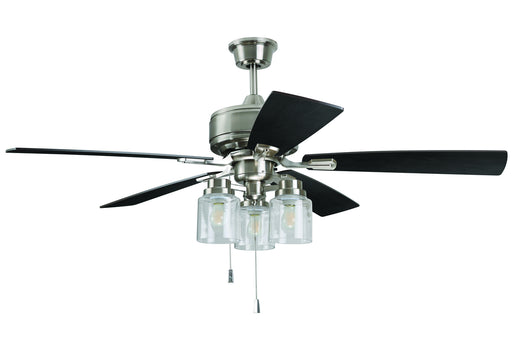 Kate 52" Ceiling Fan in Brushed Polished Nickel from Craftmade, item number KTE52BNK5