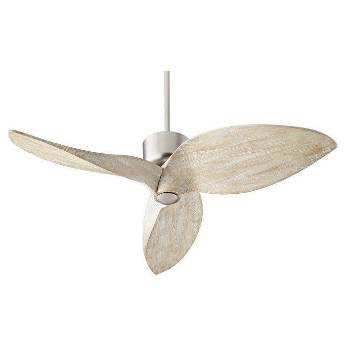 Hawkeye Contemporary Ceiling Fan in Satin Nickel