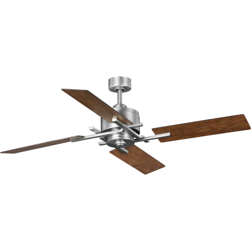 Bedwin Collection 54" Four-Blade Antique Nickel Ceiling Fan