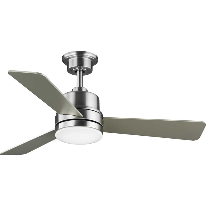 Trevina II Collection 44" Three-Blade Brushed Nickel Ceiling Fan