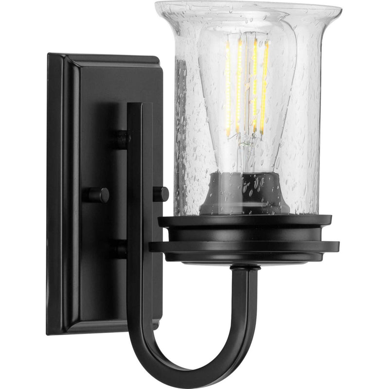 Winslett Collection Black 1-Light Bath Sconce