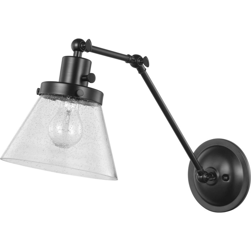 Hinton Collection Black Swing Arm Wall Light