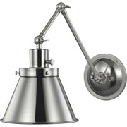 Hinton Collection Brushed Nickel Swing Arm Wall Light