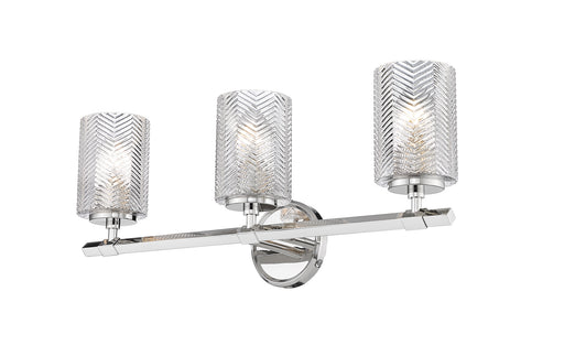 Dover Street Three Light Vanity in Polished Nickel - Lamps Expo
