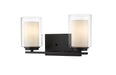 Willow Two Light Vanity in Matte Black