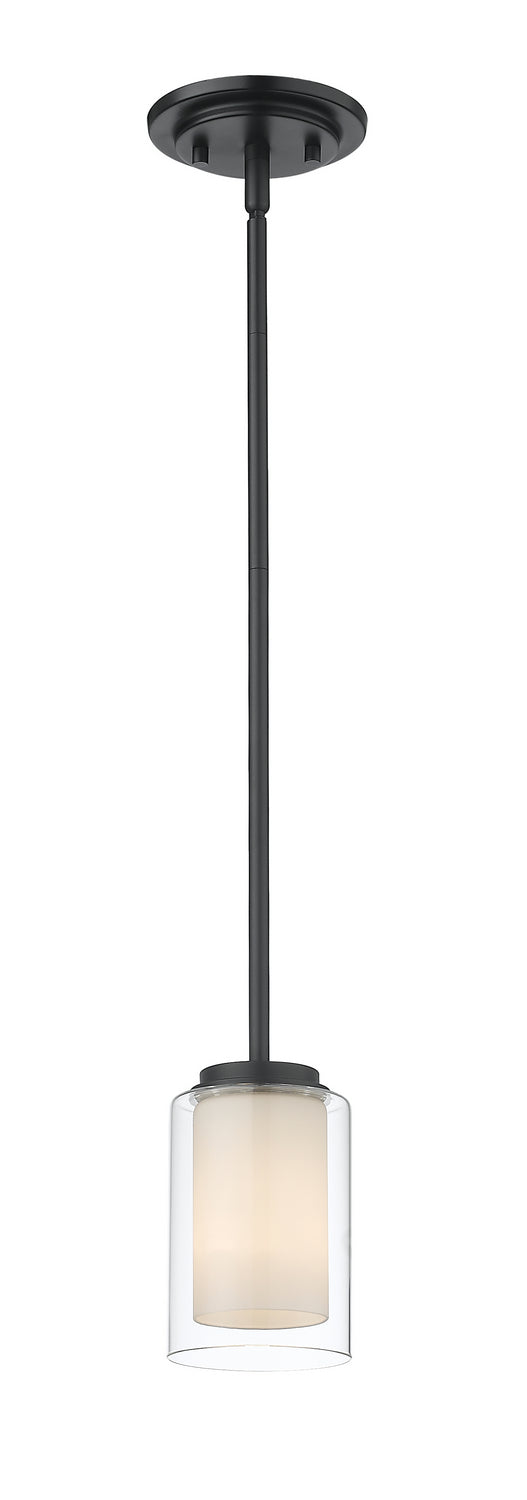 Willow One Light Mini Pendant in Matte Black