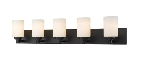 Soledad Five Light Vanity in Matte Black