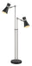 Soriano Two Light Floor Lamp in Matte Black / Brushed Nickel by Z-Lite Lighting