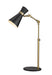 Soriano 1-Light Table Lamp in Matte Black & Heritage Brass - Lamps Expo