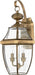 Newbury 2-Light Outdoor Lantern in Antique Brass