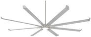 Geant 110" Ceiling Fan in Aluminum