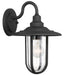 Signal Park 1-Light Wall Mount in Sand Coal & Clear Seeded Glass - Lamps Expo