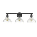 Carver 3-Light Bath Vanity in Matte Black
