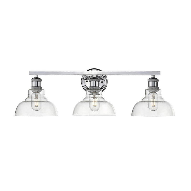 Carver 3-Light Bath Vanity in Chrome