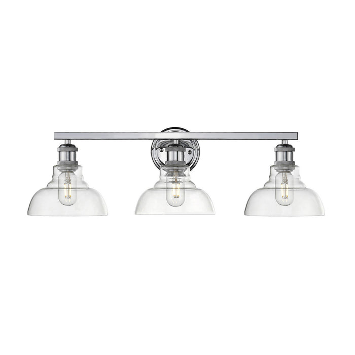 Carver 3-Light Bath Vanity in Chrome