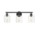 Fisher 3-Light Bath Vanity in Matte Black