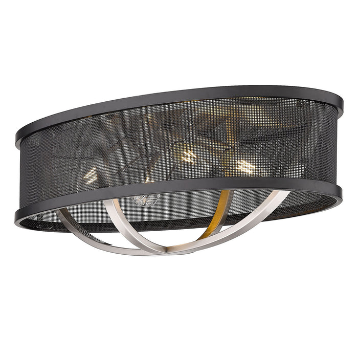 Colson 24" Flush Mount (with Shade) in Pewter