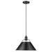 Orwell Large Pendant - 14" (Convertible) in Matte Black