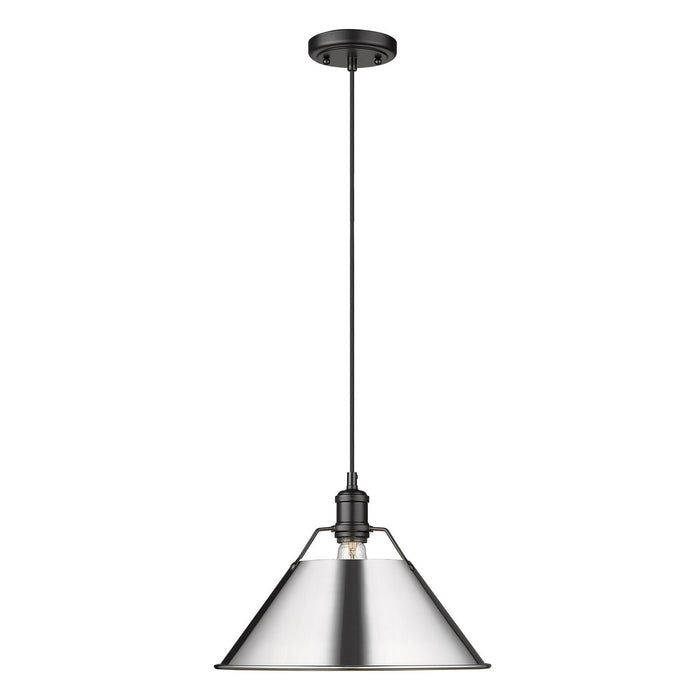 Orwell Large Pendant - 14" (Convertible) in Matte Black