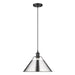 Orwell Large Pendant - 14" (Convertible) in Matte Black
