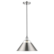 Orwell Large Pendant - 14" (Convertible) in Chrome