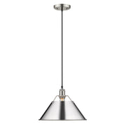 Orwell Large Pendant - 14" (Convertible) in Pewter