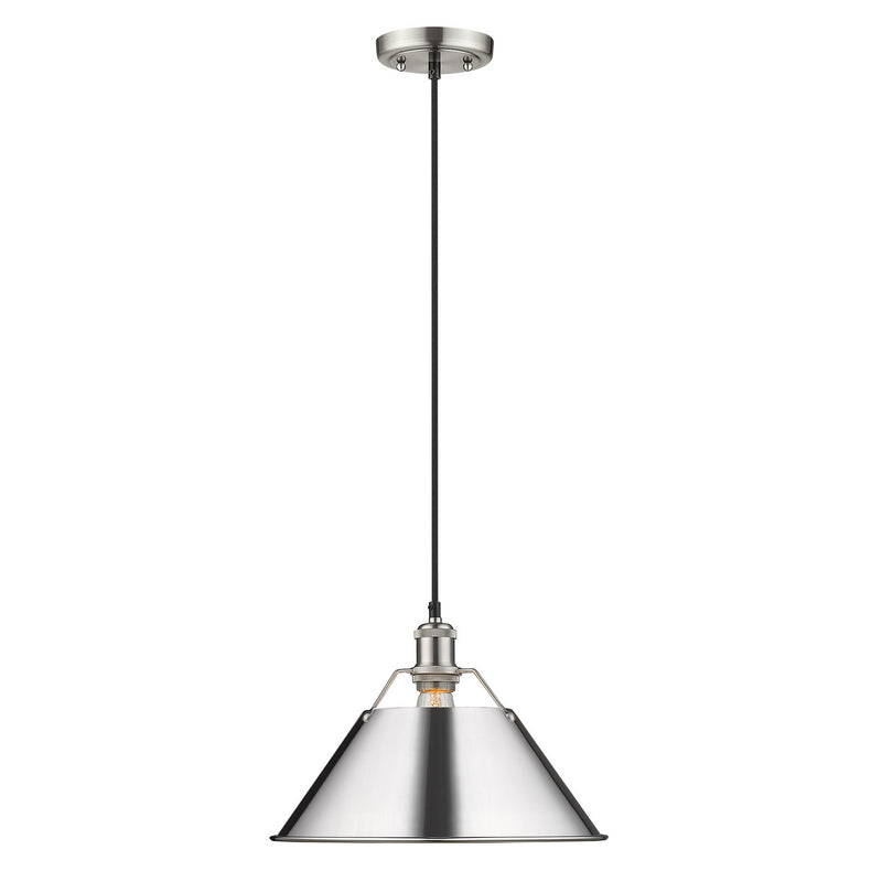 Orwell Large Pendant - 14" (Convertible) in Pewter