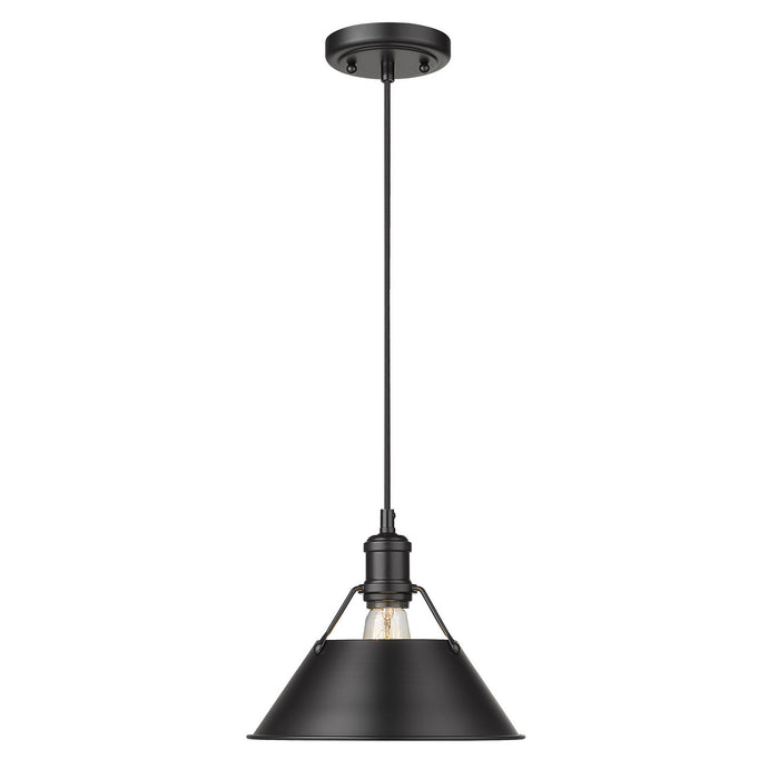 Orwell Medium Pendant - 10" (Convertible) in Matte Black