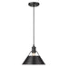 Orwell Medium Pendant - 10" (Convertible) in Matte Black