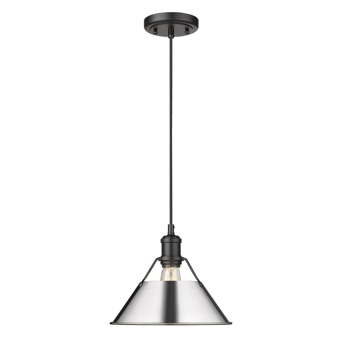 Orwell Medium Pendant - 10" (Convertible) in Matte Black