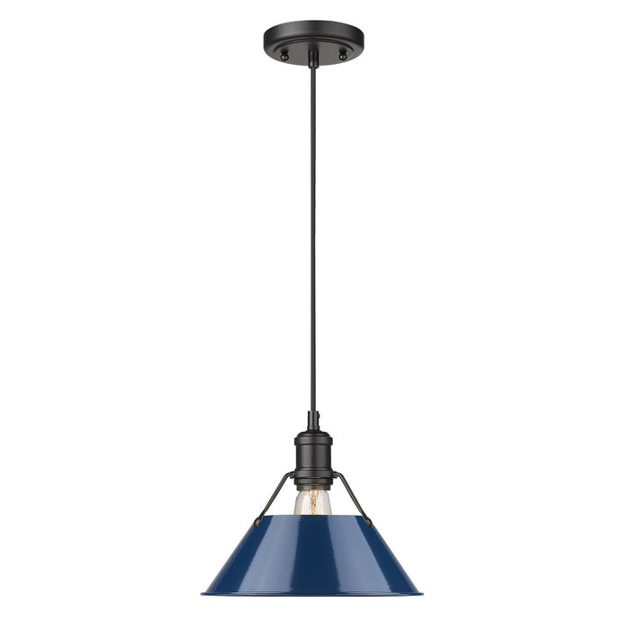 Orwell Medium Pendant - 10" (Convertible) in Matte Black