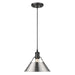 Orwell Medium Pendant - 10" (Convertible) in Matte Black