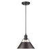Orwell Medium Pendant - 10" (Convertible) in Matte Black