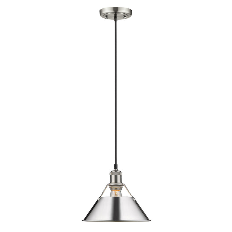 Orwell Medium Pendant - 10" (Convertible) in Pewter