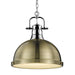 Duncan Large Pendant with Chain in Chrome