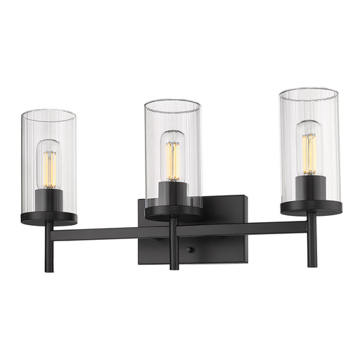 Winslett 3-Light Bath Vanity in Matte Black