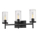 Winslett 3-Light Bath Vanity in Matte Black