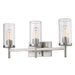Winslett 3-Light Bath Vanity in Pewter