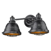 Bartlett 2-Light Bath Vanity in Black Patina