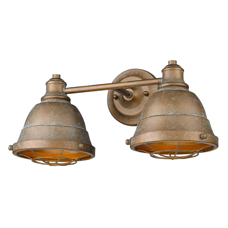 Bartlett 2-Light Bath Vanity in Copper Patina