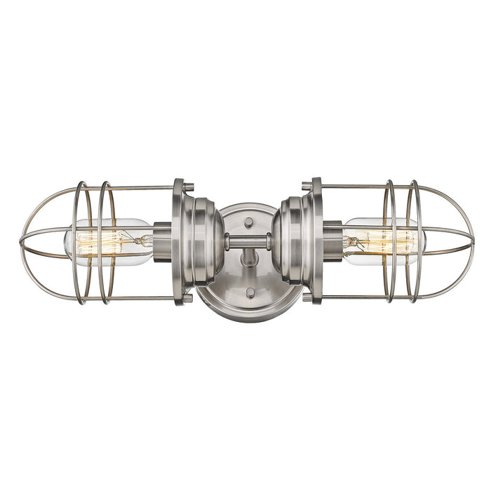 Seaport 2-Light Wall Sconce in Pewter