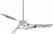 Artemis Led 58" Ceiling Fan in Liquid Nickel