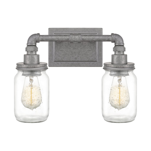 Squire 2-Light Bath Vanity in Galvanized