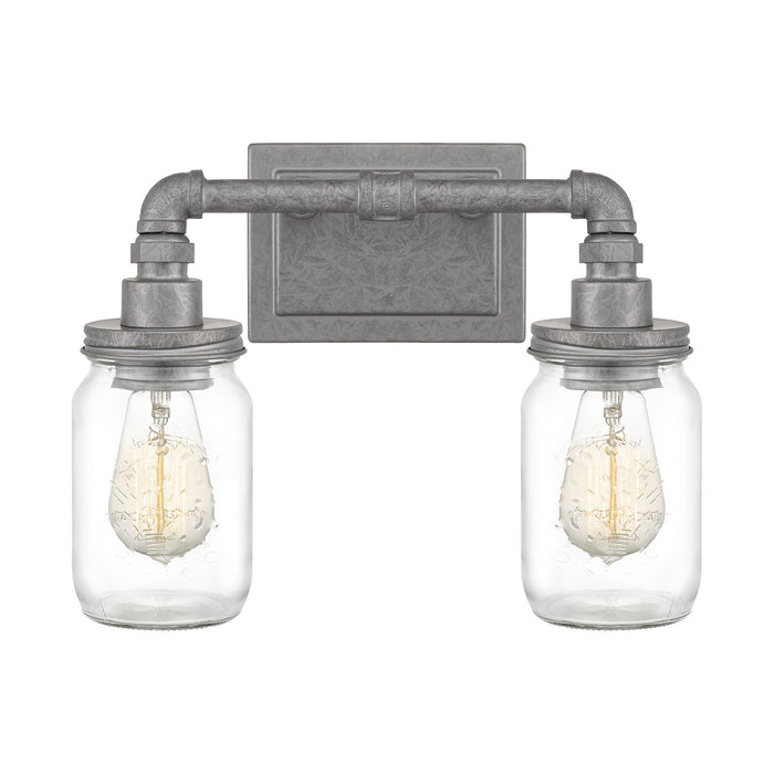 Squire 2-Light Bath Vanity in Galvanized